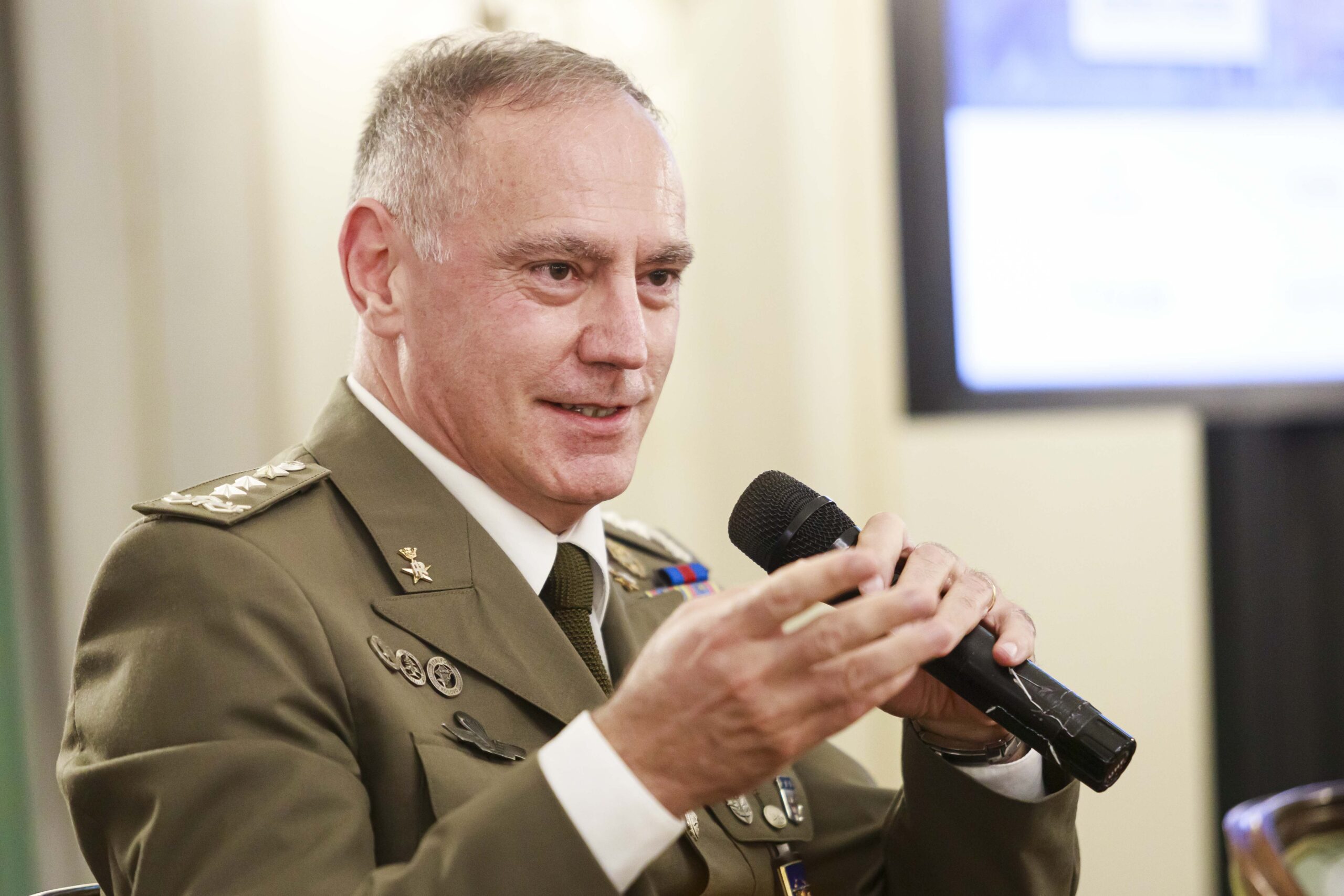 Intervento durante il panel sul futuro della guerra