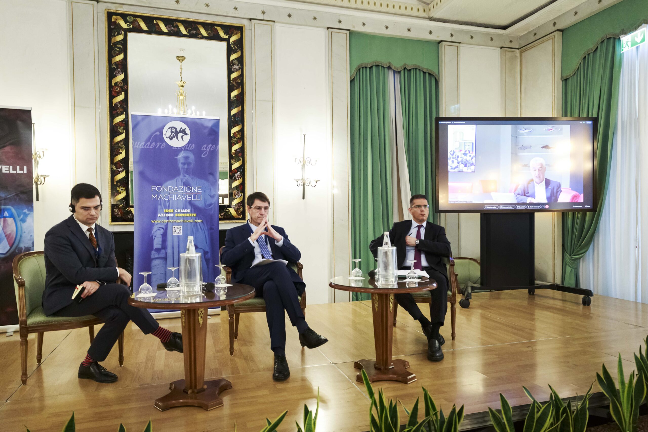 Relatori del panel sul procurement europeo al V Forum Machiavelli Difesa 2026