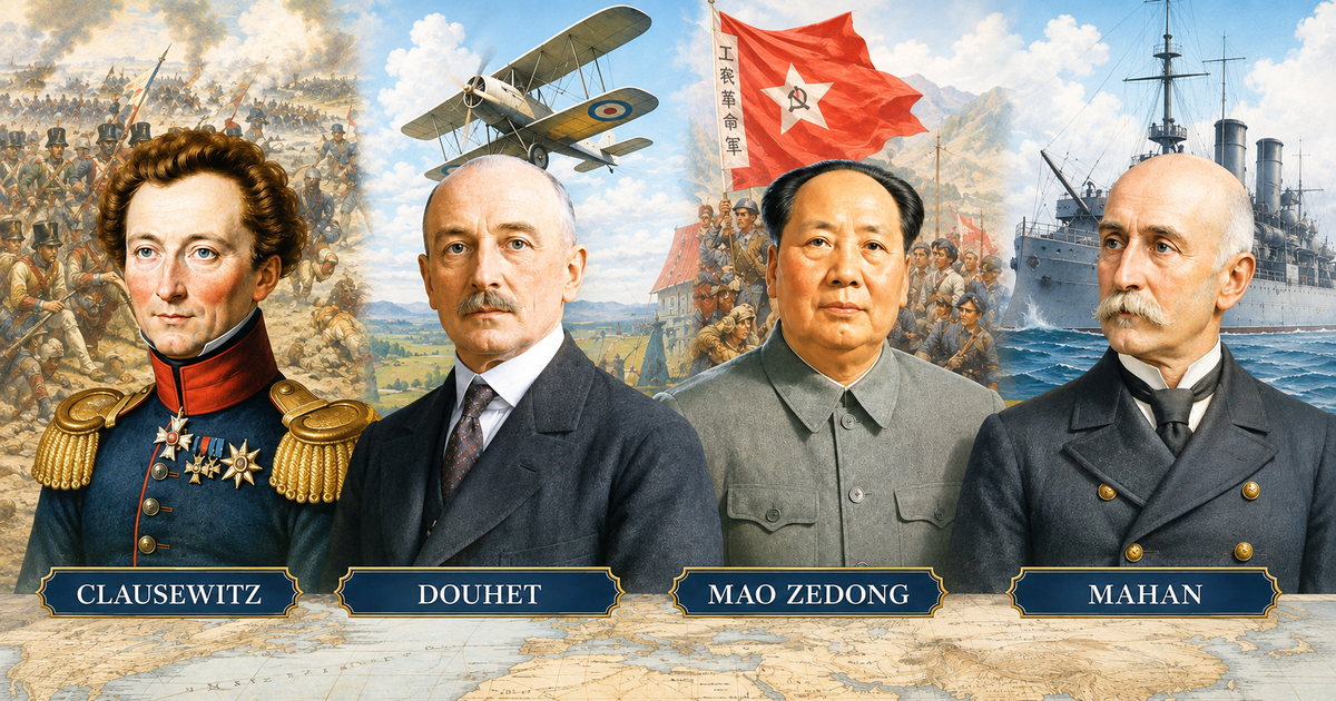 Teoria militare e guerra contemporanea: Clausewitz, Douhet, Mao e Mahan