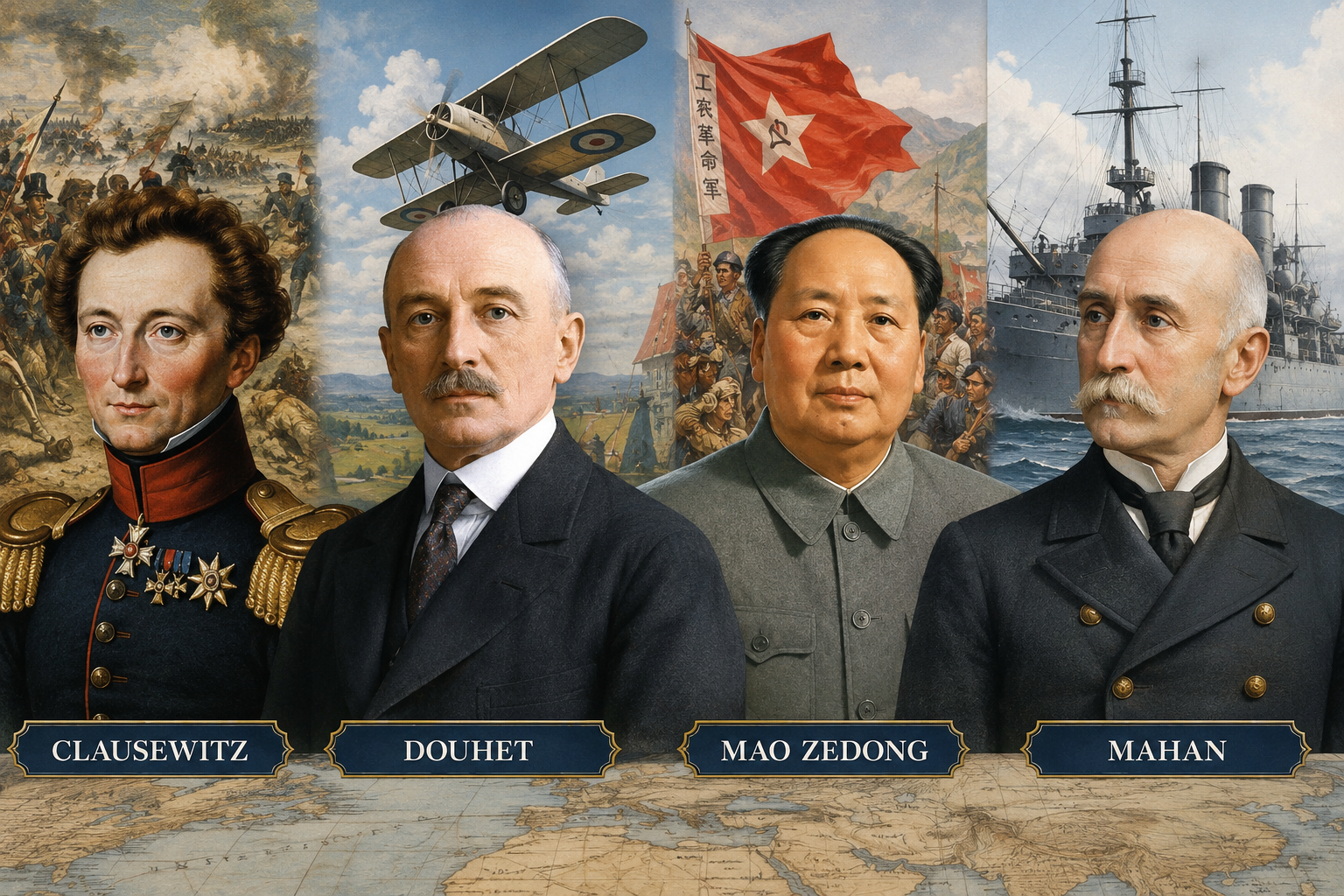 Teoria militare e guerra contemporanea: Clausewitz, Douhet, Mao e Mahan