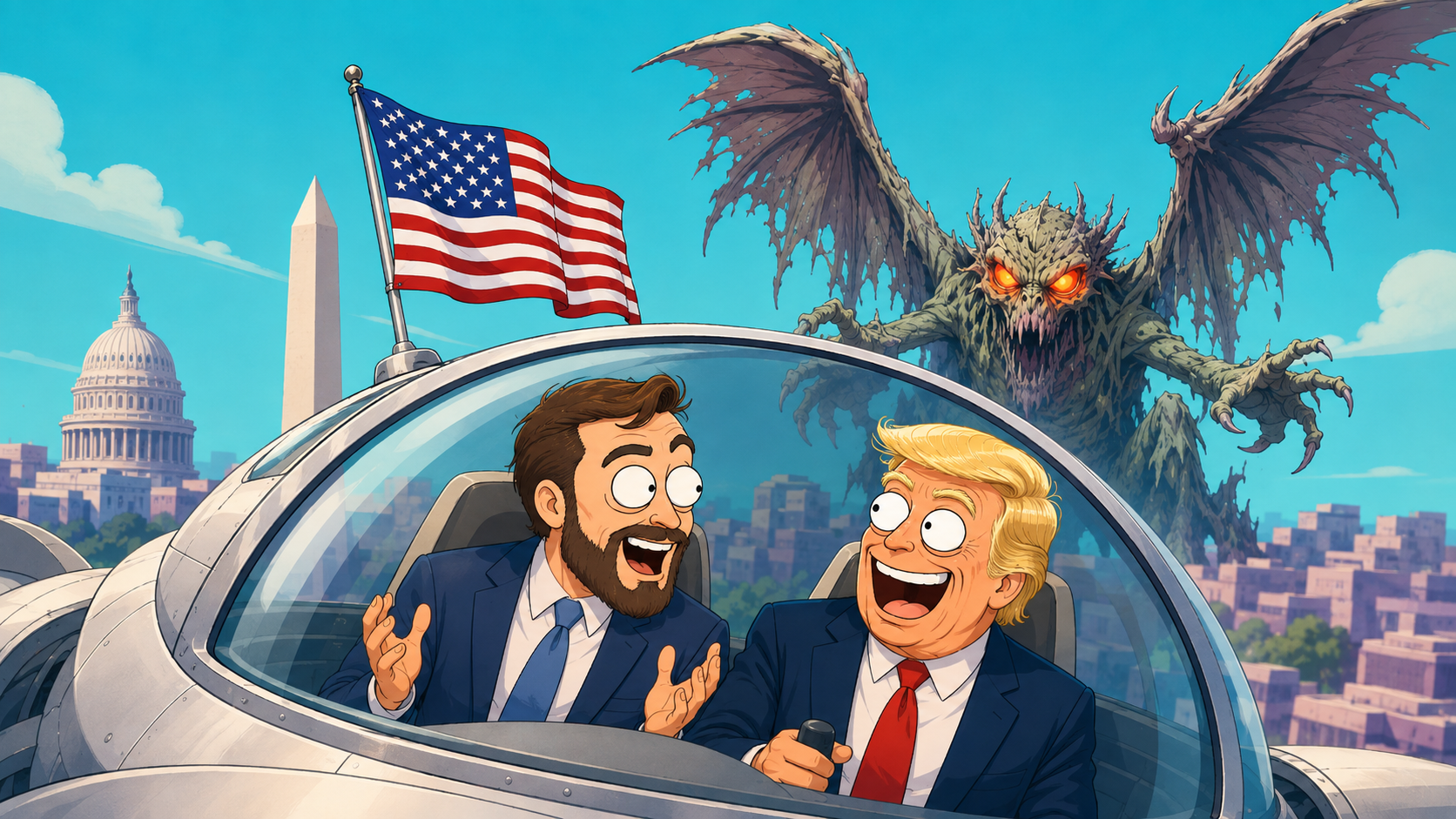 Illustrazione editoriale dedicata a propaganda algoritmica, media sintetici e credibilità dei segnali politici