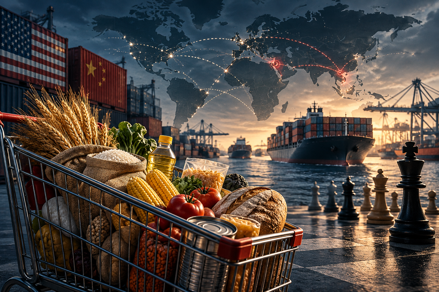 Carrello della spesa, derrate alimentari, rotte commerciali e scacchiere geopolitico: il cibo come leva strategica globale