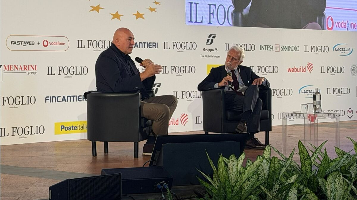 Un momento del confronto pubblico alla Festa dell’Ottimismo de Il Foglio, Firenze, 10 ottobre 2026