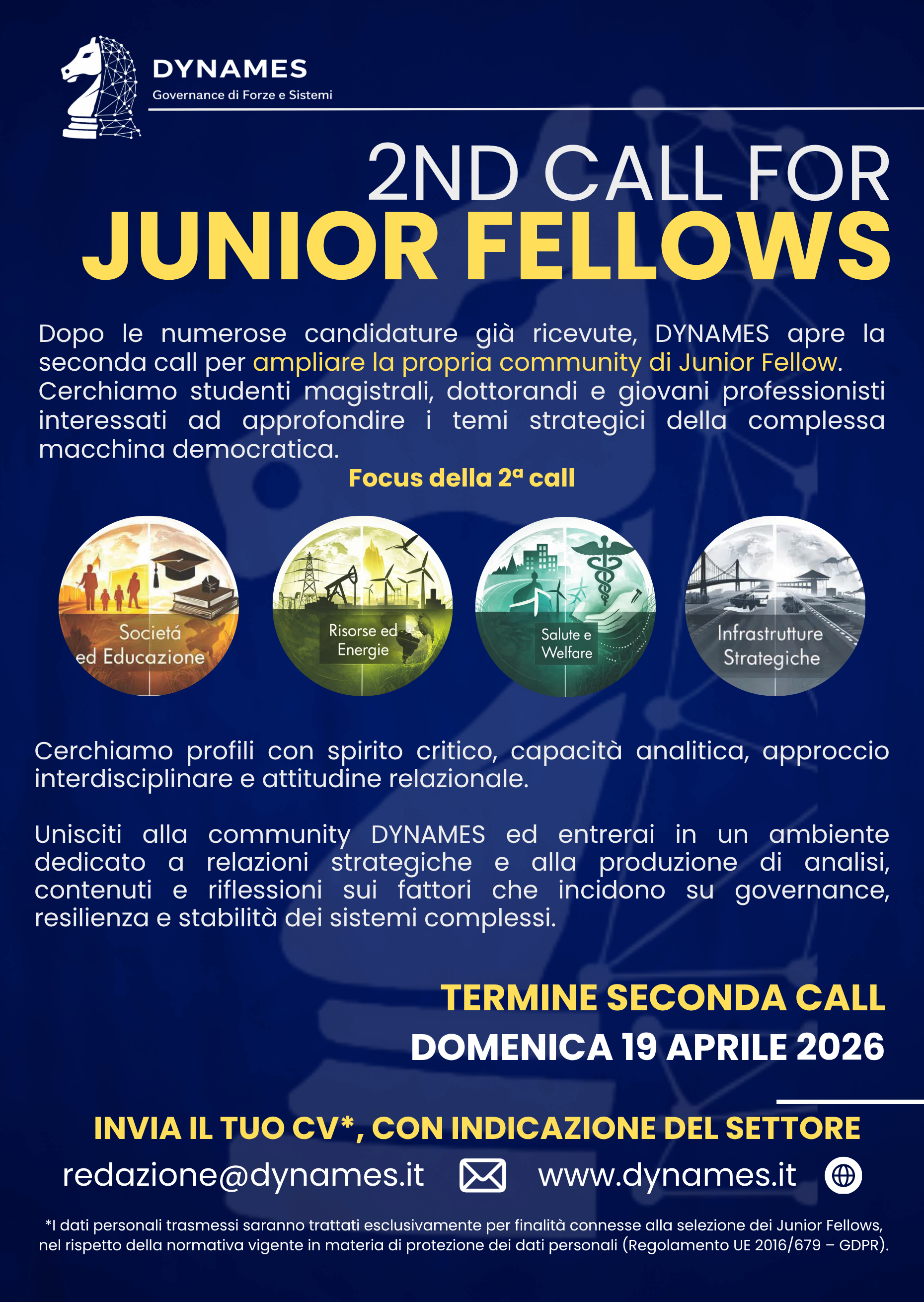 Call for Junior Fellows di DYNAMES