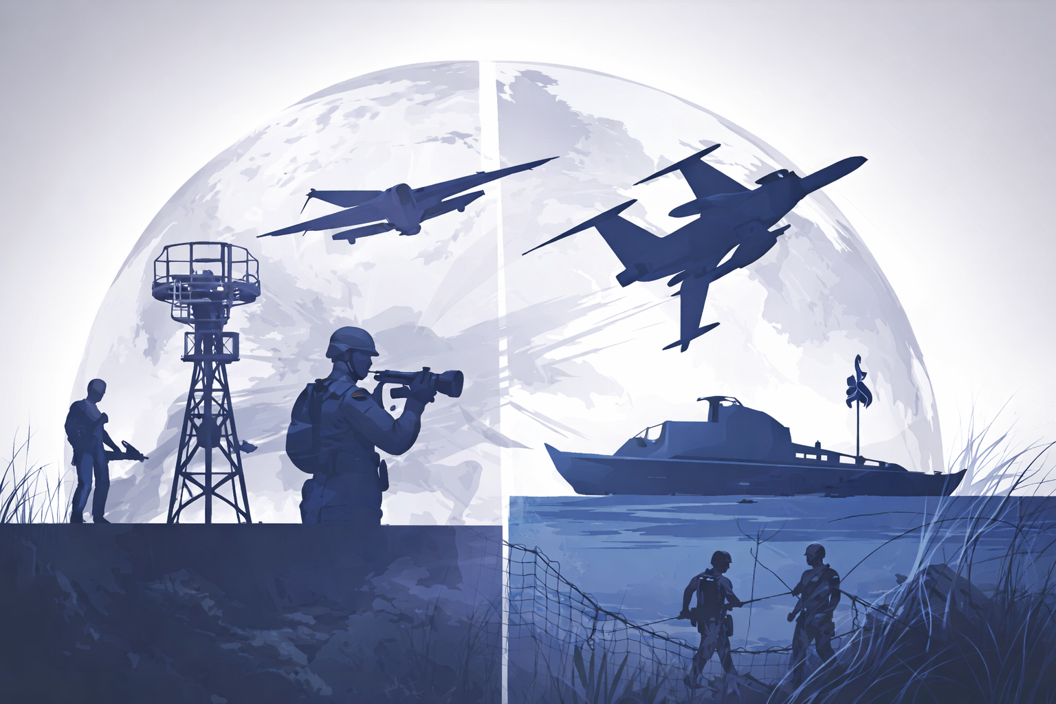 Illustrazione del tema Difesa e Sicurezza