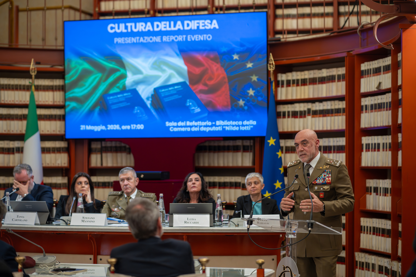 Intervento conclusivo dal podio - Presentazione Report Cultura della Difesa