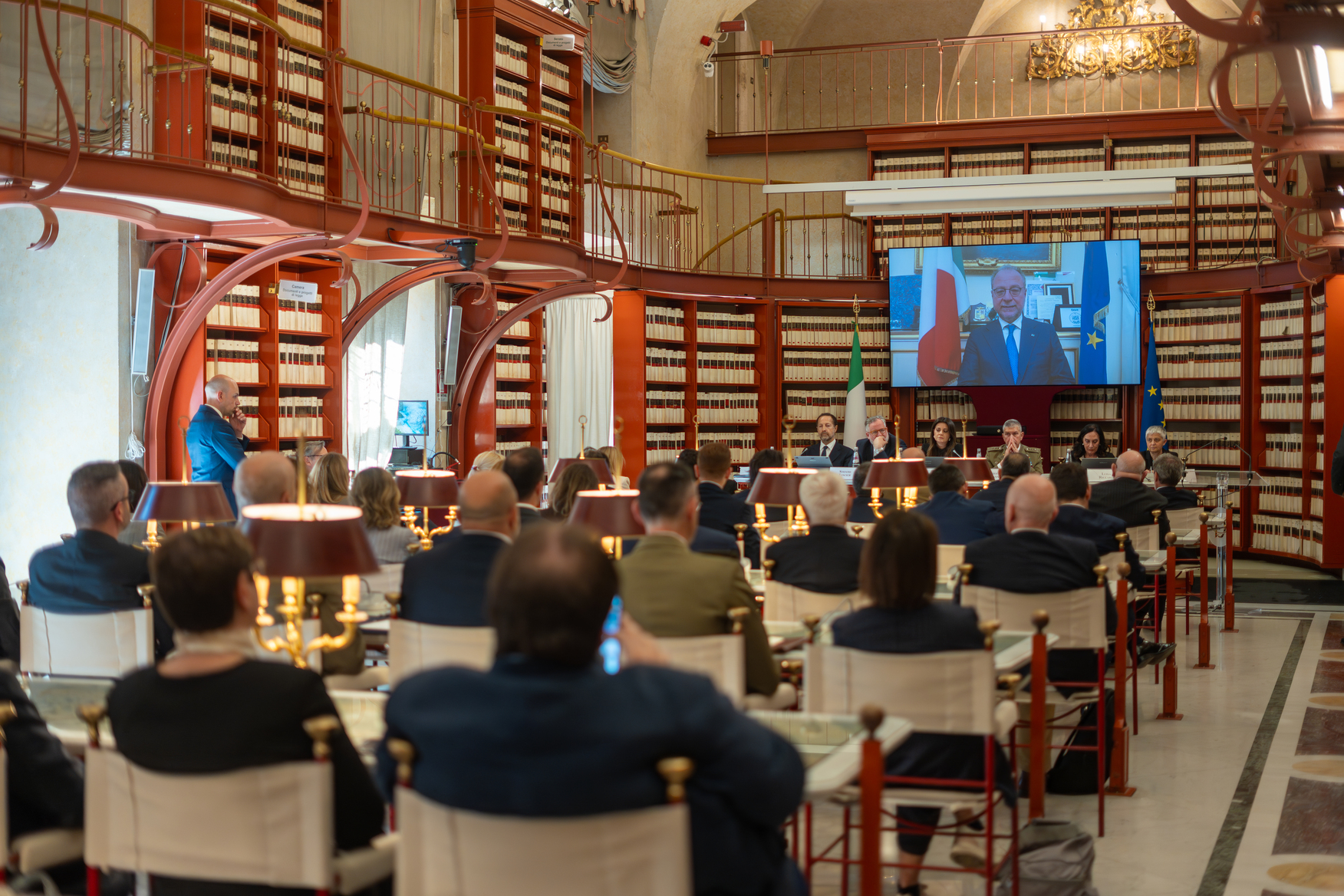 Vista della sala durante i lavori - Presentazione Report Cultura della Difesa