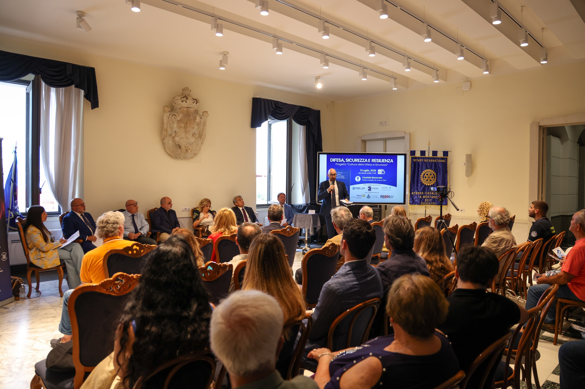 Il pubblico durante i lavori - Difesa, Sicurezza e Resilienza, Acerra 9 luglio 2026