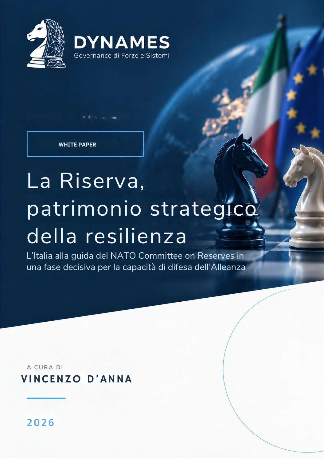 Copertina del White Paper La Riserva, patrimonio strategico della resilienza