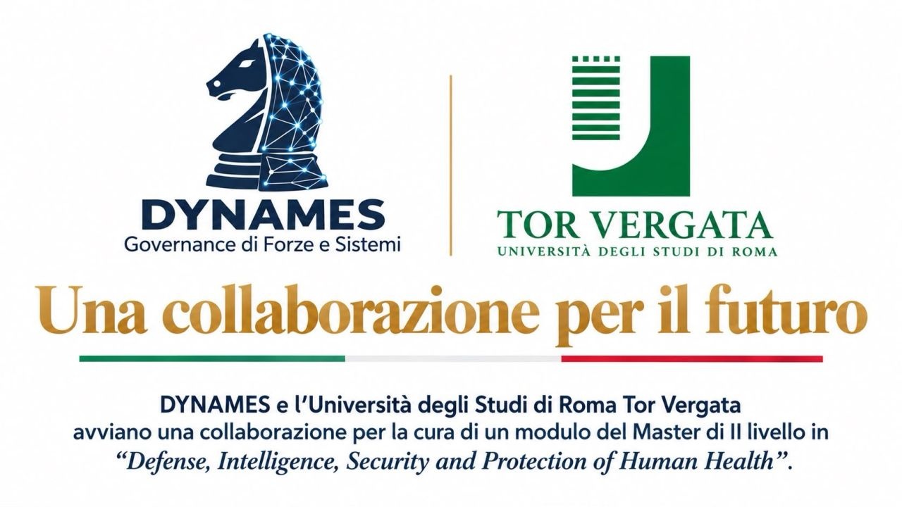 DYNAMES e Università degli Studi di Roma Tor Vergata – Una collaborazione per il futuro: modulo del Master di II livello DISSP